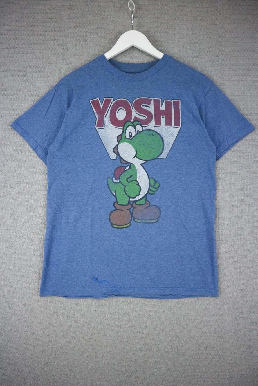 Nintendo Super Mario Yoshi Heather Blue Graphic T-Shirt Medium Nintendo Gamer